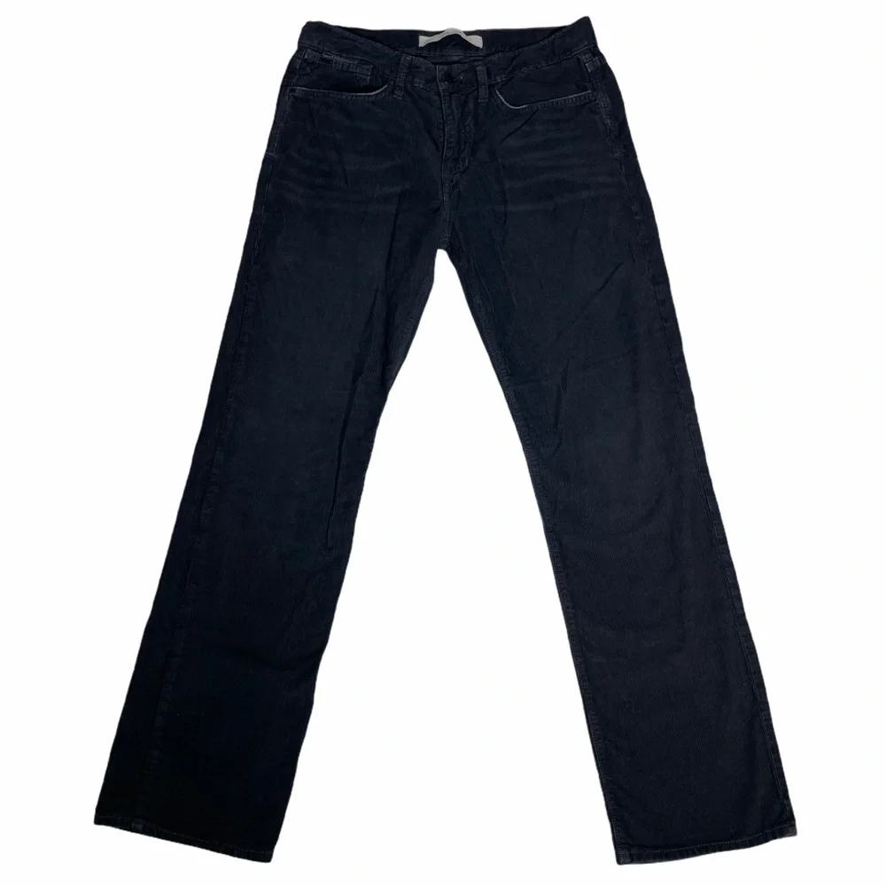 Joe's Jeans Classic Fit Corduroy Distressed Black Pants Size 32x30